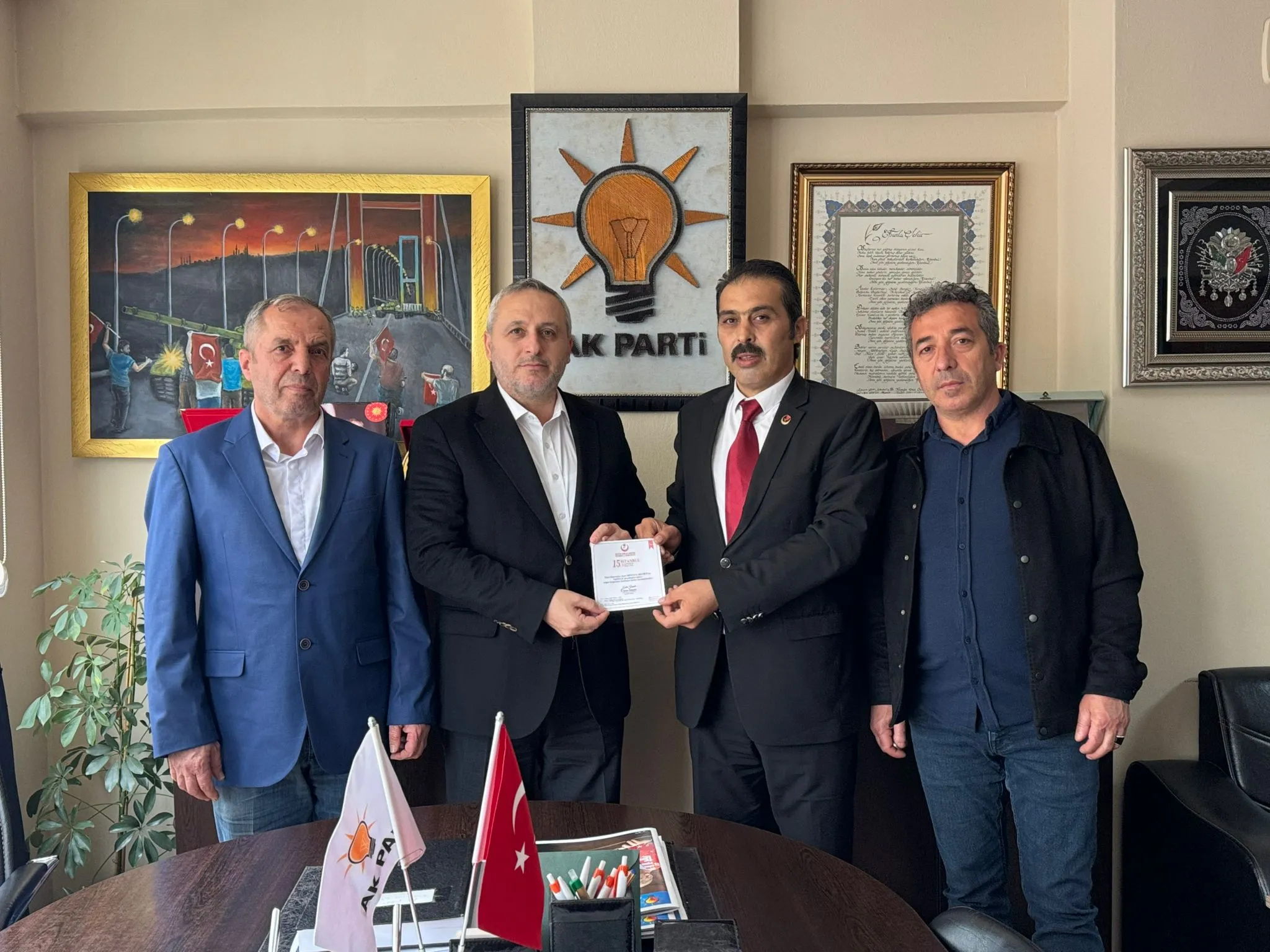 Büyük Birlik Partisi Şile’den AK Parti Şile İlçe Başkanlığı’na Kongre Daveti
