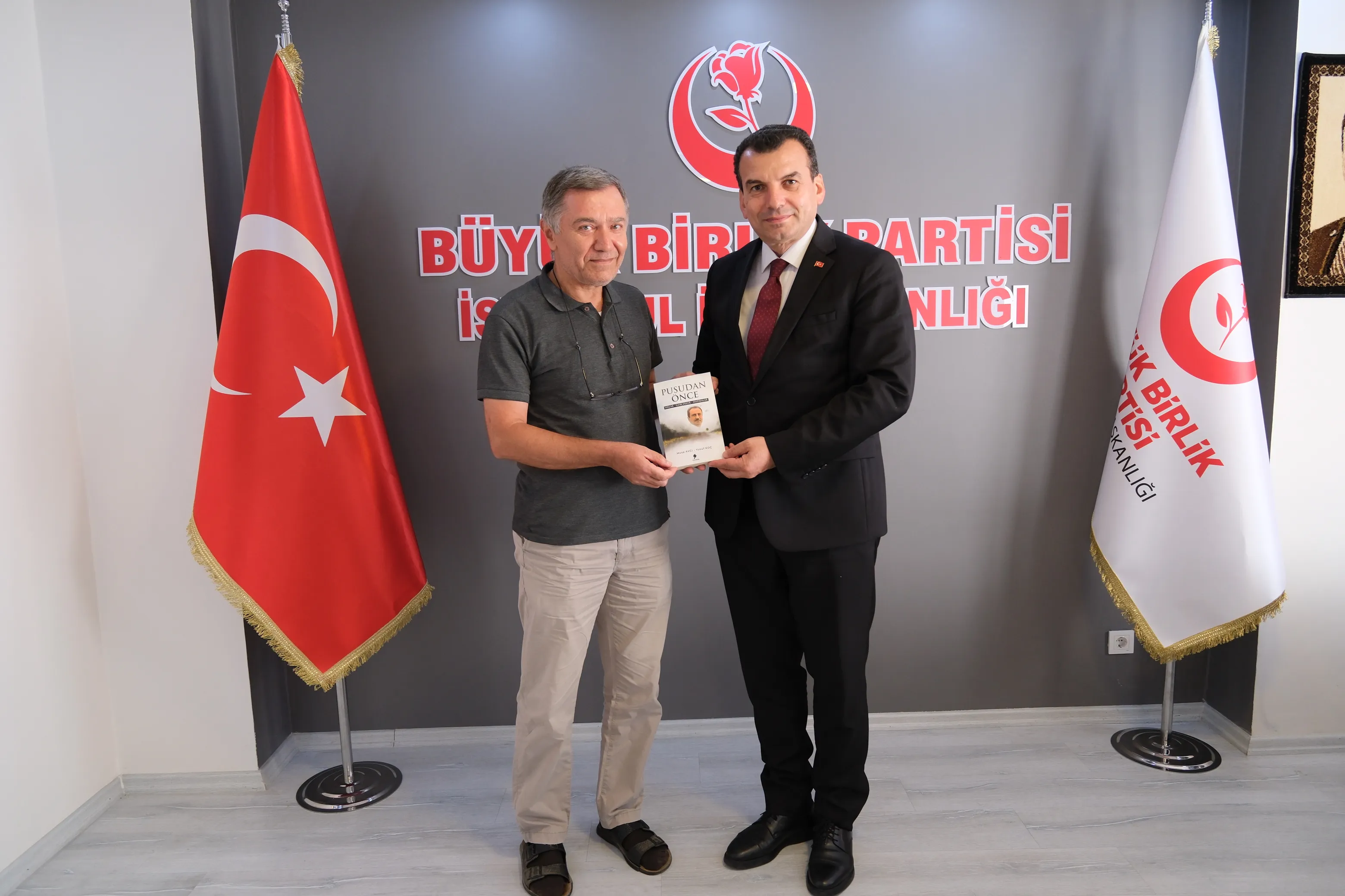 Merhum Genel Başkanımız Muhsin Yazıcıoğlu’nun Asker Arkadaşı Hasan Candan’dan İl Başkanlığımıza Ziyaret