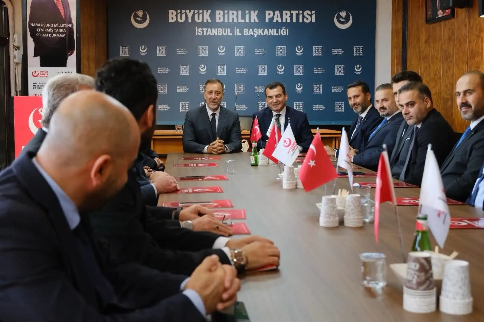 Büyük Birlik Partisi İstanbul İl Başkanlığına MHP İstanbul İl Başkanı Volkan Yılmaz’dan İade-i Ziyaret